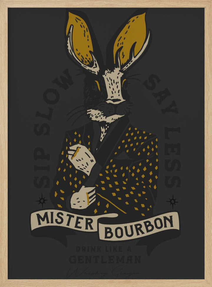 Misterbourbon.png - Stretched Canvas, Poster or Fine Art Print I Heart Wall Art