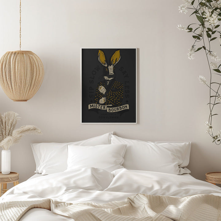 Misterbourbon.png - Stretched Canvas, Poster or Fine Art Print I Heart Wall Art
