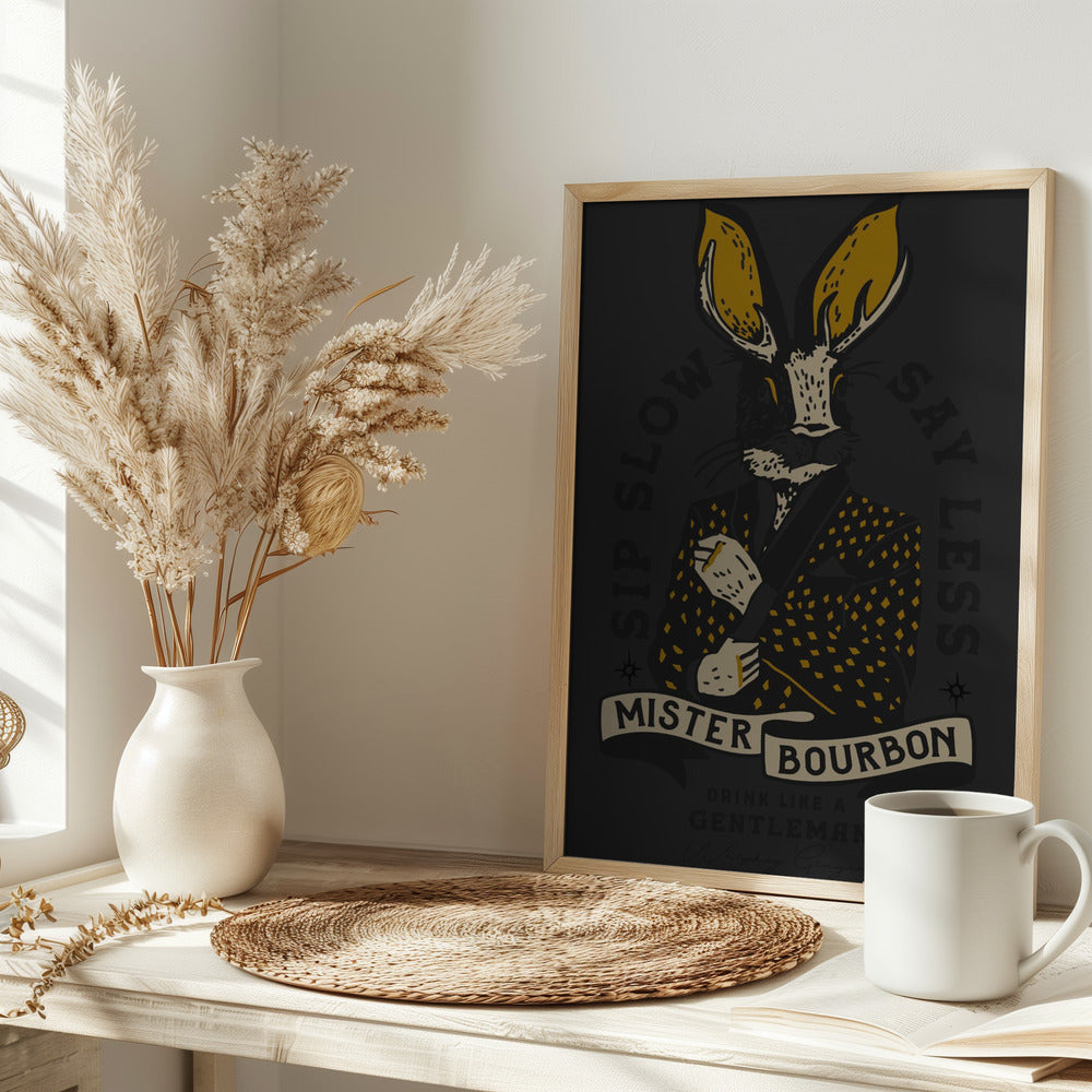 Misterbourbon.png - Stretched Canvas, Poster or Fine Art Print I Heart Wall Art
