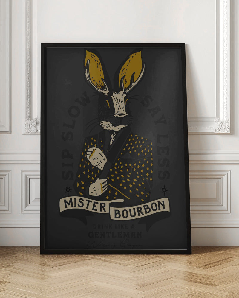 Misterbourbon.png - Stretched Canvas, Poster or Fine Art Print I Heart Wall Art