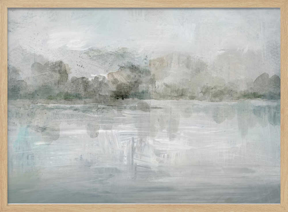Misty Grays - Stretched Canvas, Poster or Fine Art Print - I Heart Wall Art - Poster Print, Canvas Print or Framed Art Print