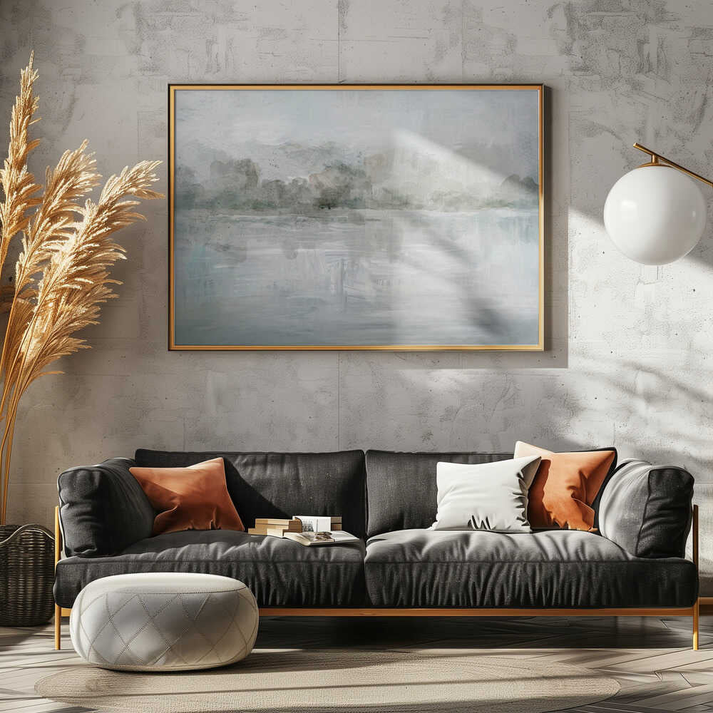 Misty Grays - Stretched Canvas, Poster or Fine Art Print - I Heart Wall Art - Poster Print, Canvas Print or Framed Art Print