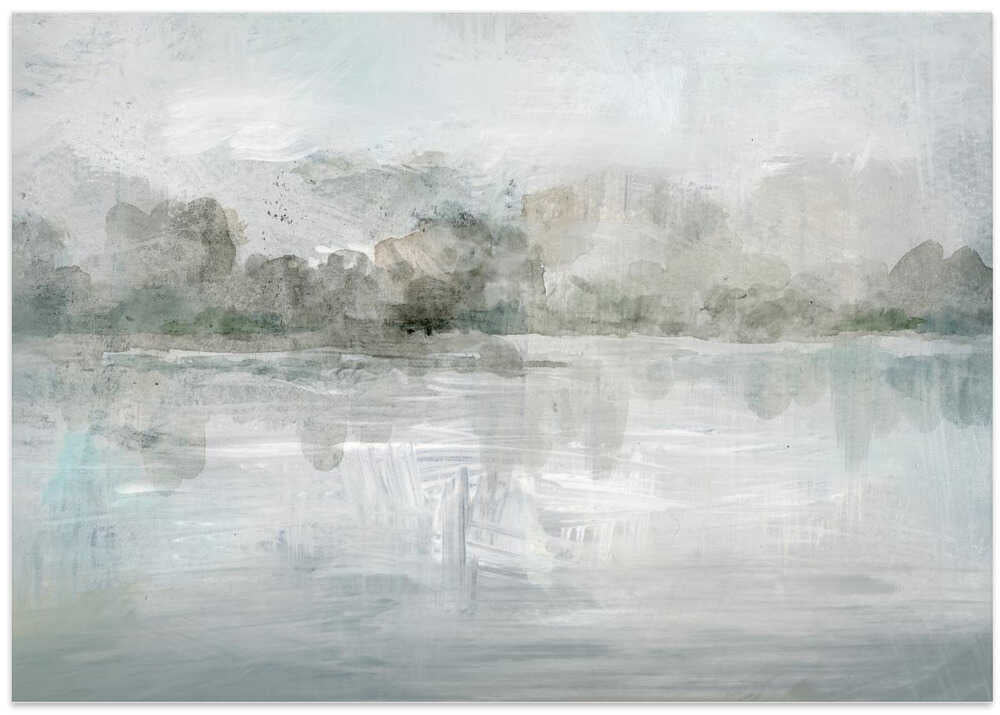 Misty Grays - Stretched Canvas, Poster or Fine Art Print - I Heart Wall Art - Poster Print, Canvas Print or Framed Art Print