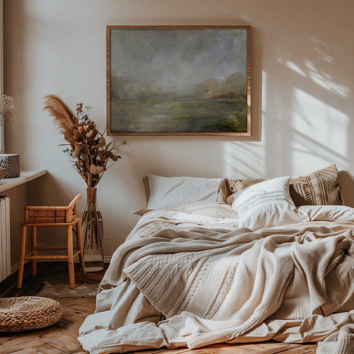Misty Morning Vista - Stretched Canvas, Poster or Fine Art Print - I Heart Wall Art - Poster Print, Canvas Print or Framed Art Print