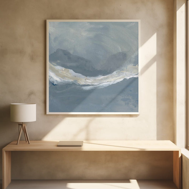 Misty Mountain Veil - Square Stretched Canvas, Poster or Fine Art Print - I Heart Wall Art - Poster Print, Canvas Print or Framed Art Print