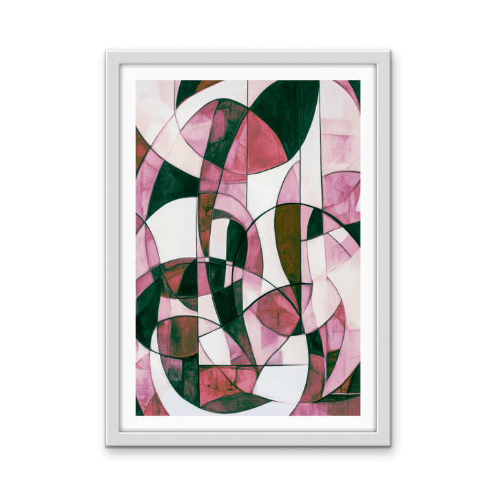 Mix &amp; Match - Pink Monochrome Stretched Canvas or Wall Art Print - I Heart Wall Art - Poster Print, Canvas Print or Framed Art Print