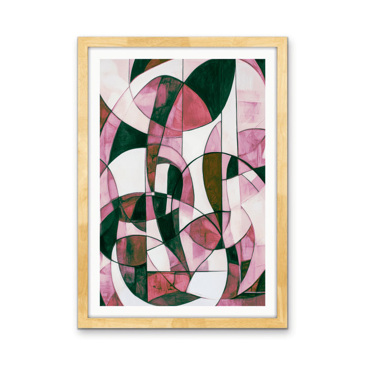 Mix &amp; Match - Pink Monochrome Stretched Canvas or Wall Art Print - I Heart Wall Art - Poster Print, Canvas Print or Framed Art Print