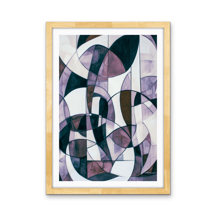 Mix &amp; Match - Purple Monochrome Stretched Canvas or Wall Art Print - I Heart Wall Art - Poster Print, Canvas Print or Framed Art Print