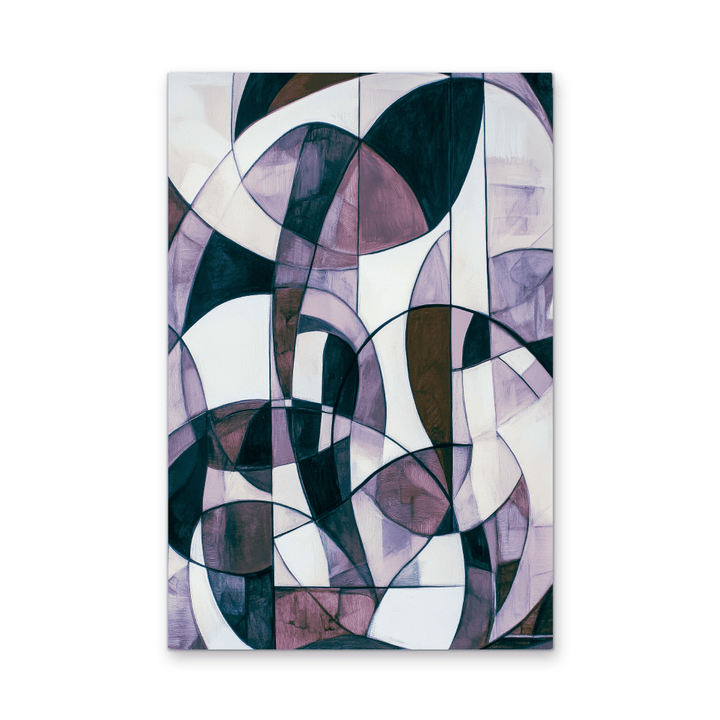 Mix &amp; Match - Purple Monochrome Stretched Canvas or Wall Art Print - I Heart Wall Art - Poster Print, Canvas Print or Framed Art Print