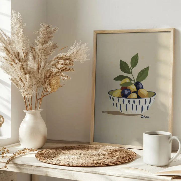 Mix Olive - Stretched Canvas, Poster or Fine Art Print I Heart Wall Art