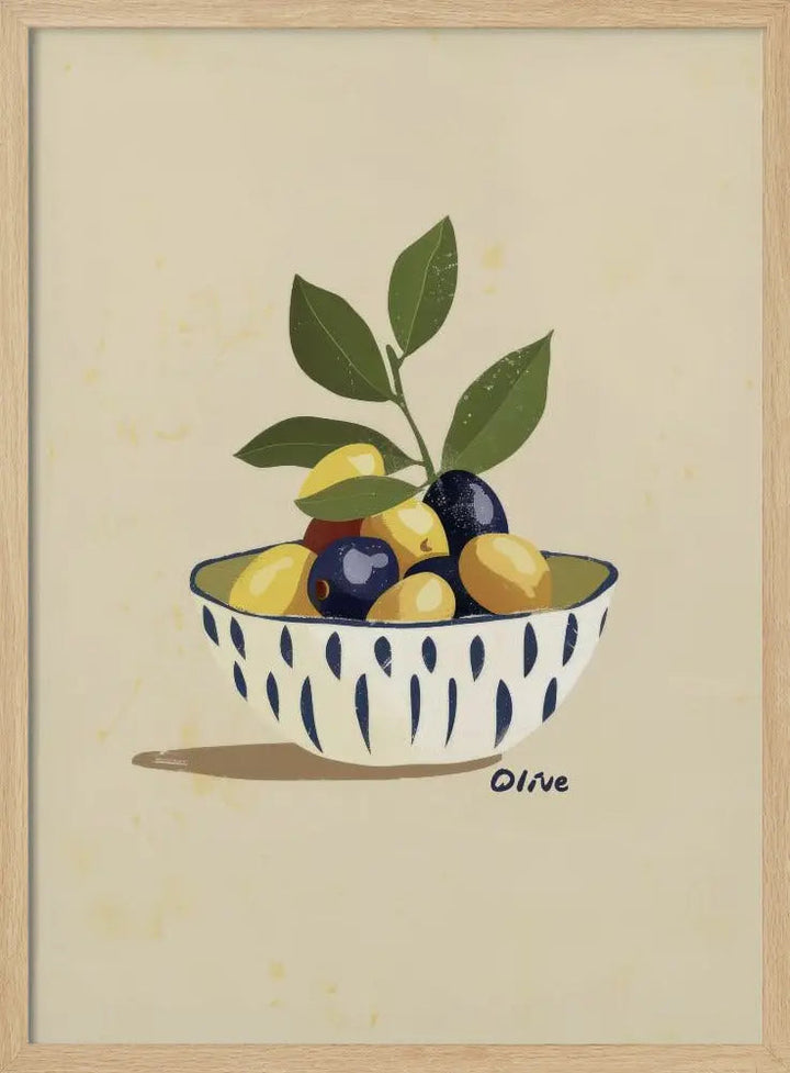 Mix Olive - Stretched Canvas, Poster or Fine Art Print I Heart Wall Art