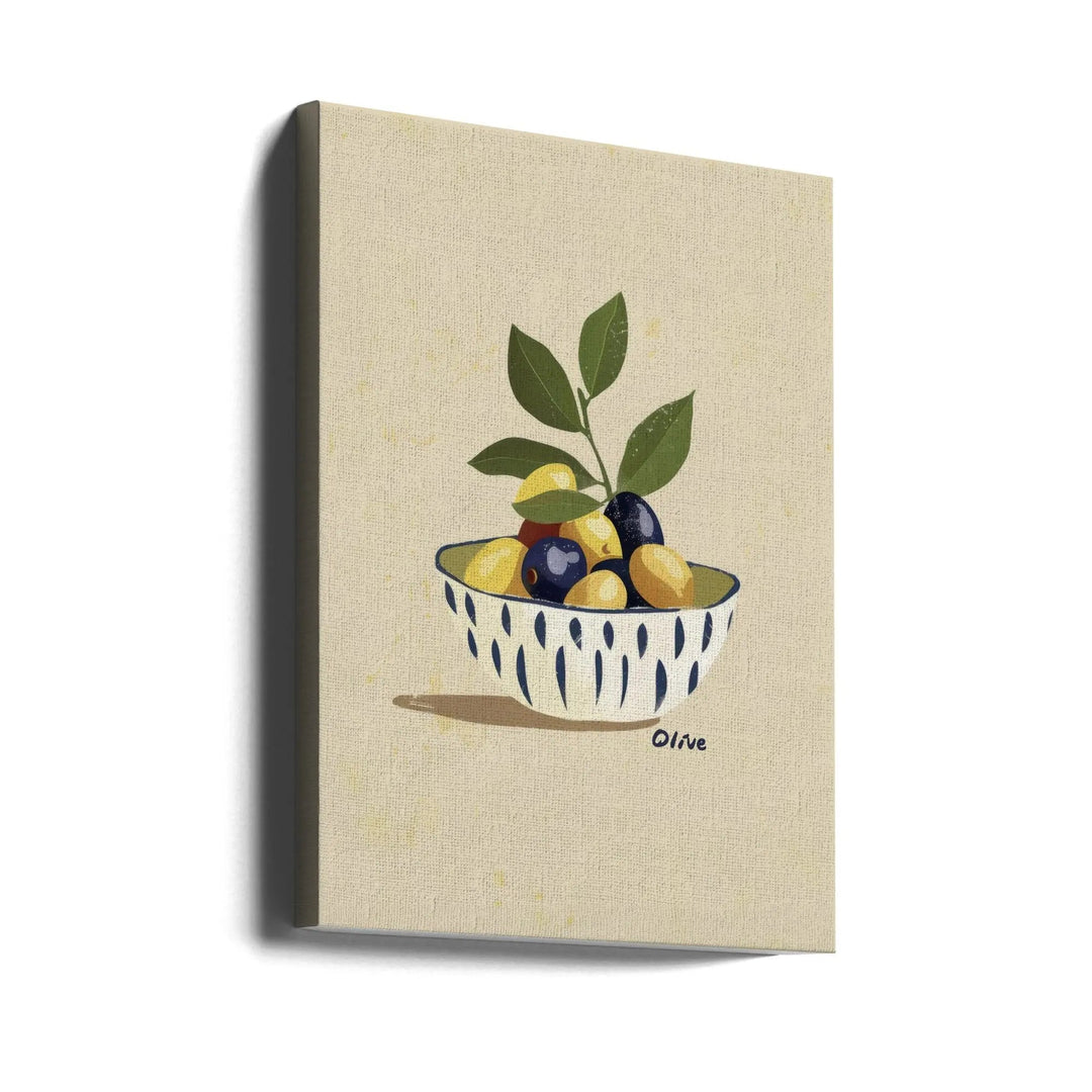 Mix Olive - Stretched Canvas, Poster or Fine Art Print I Heart Wall Art