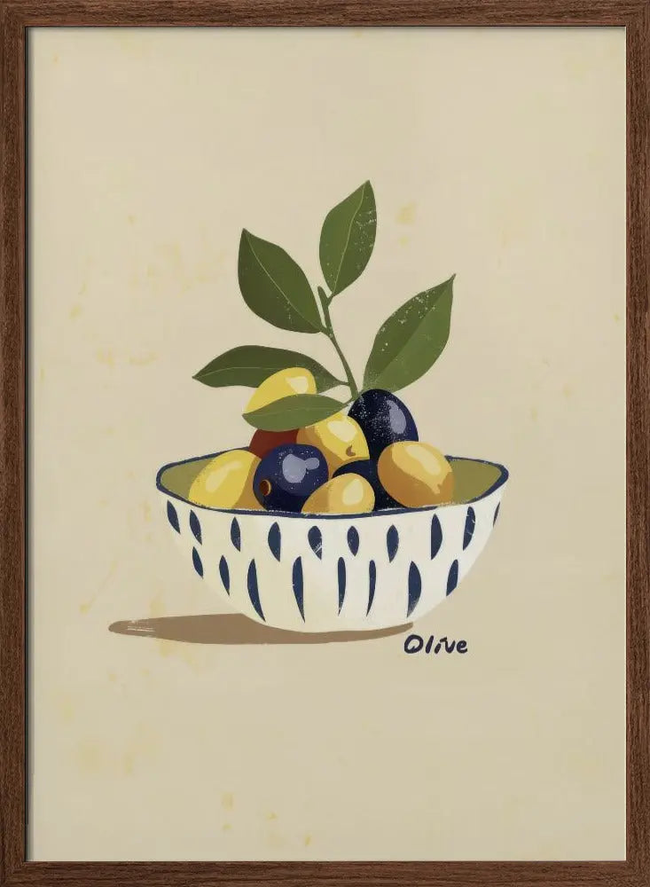 Mix Olive - Stretched Canvas, Poster or Fine Art Print I Heart Wall Art