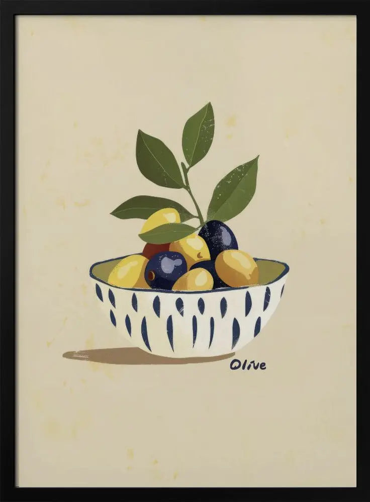 Mix Olive - Stretched Canvas, Poster or Fine Art Print I Heart Wall Art
