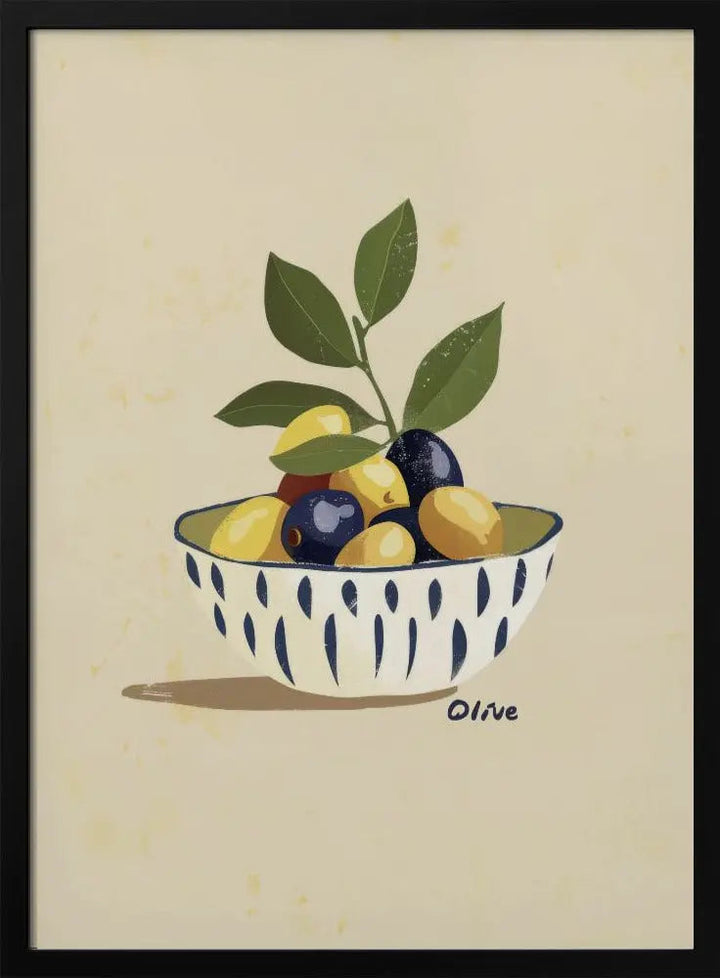 Mix Olive - Stretched Canvas, Poster or Fine Art Print I Heart Wall Art