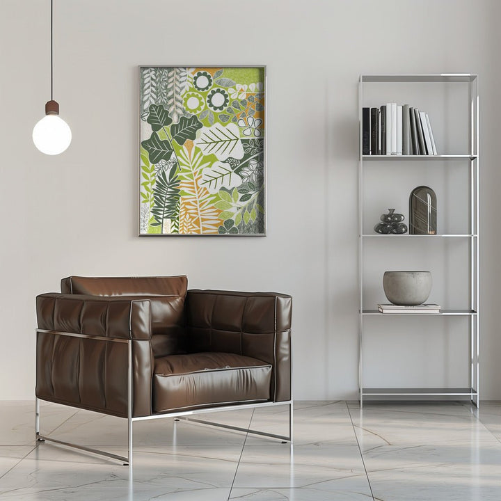 Modern Botanical Sage &amp;amp; Citrus - Stretched Canvas, Poster or Fine Art Print - I Heart Wall Art - Poster Print, Canvas Print or Framed Art Print