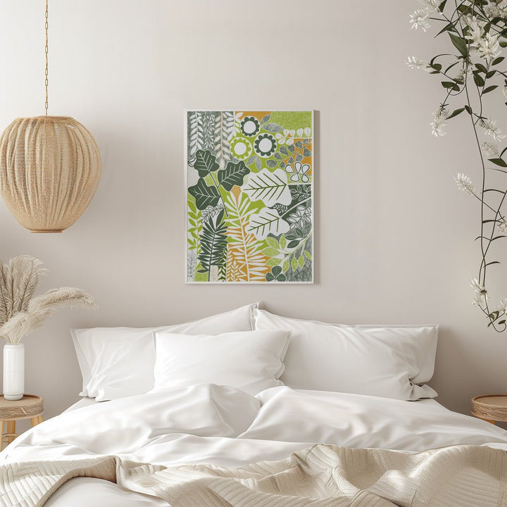 Modern Botanical Sage &amp;amp; Citrus - Stretched Canvas, Poster or Fine Art Print - I Heart Wall Art - Poster Print, Canvas Print or Framed Art Print
