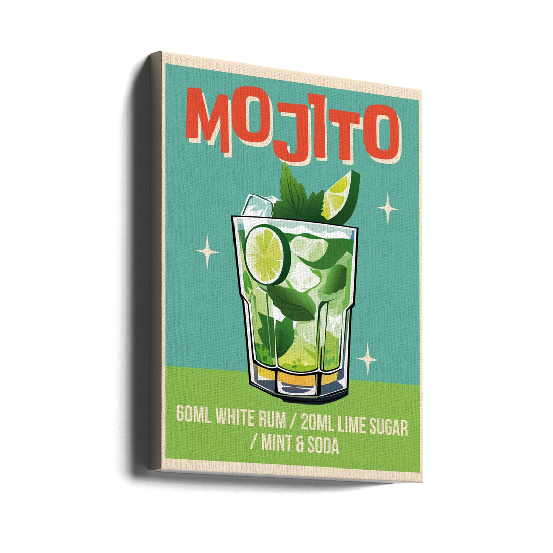 Mojito Cocktail - Stretched Canvas, Poster or Fine Art Print I Heart Wall Art