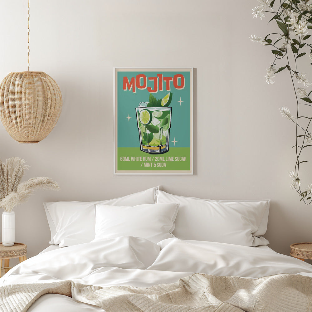 Mojito Cocktail - Stretched Canvas, Poster or Fine Art Print I Heart Wall Art