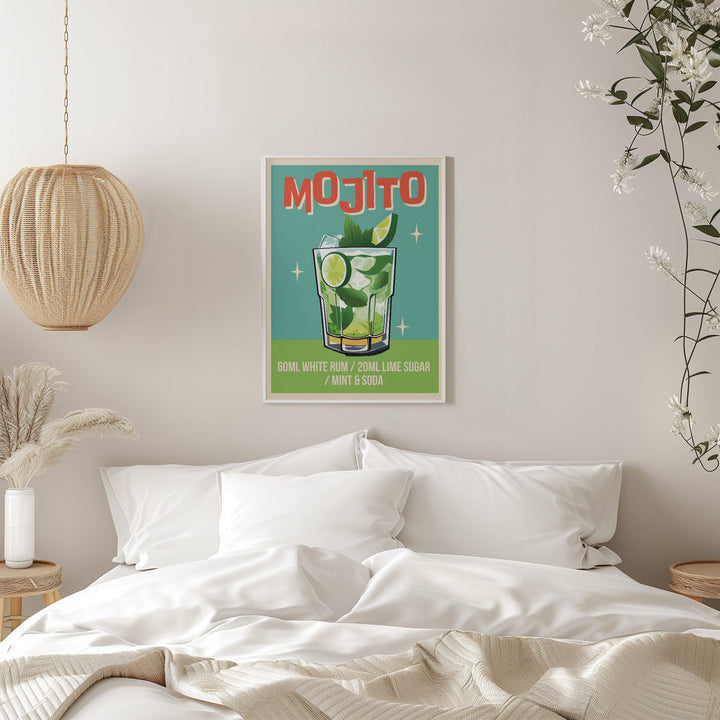Mojito Cocktail - Stretched Canvas, Poster or Fine Art Print I Heart Wall Art