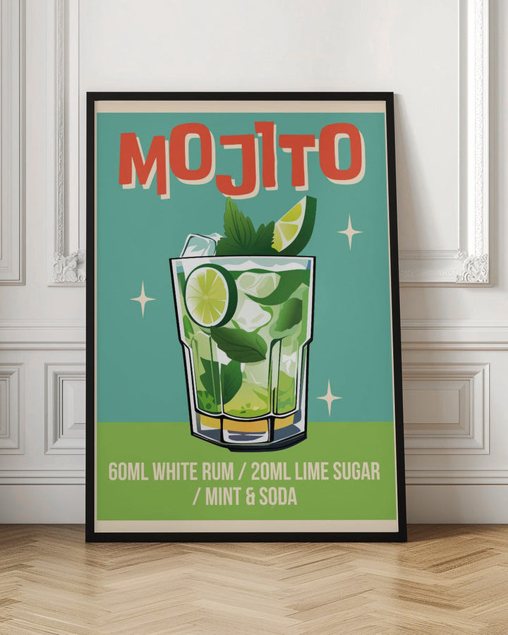 Mojito Cocktail - Stretched Canvas, Poster or Fine Art Print I Heart Wall Art