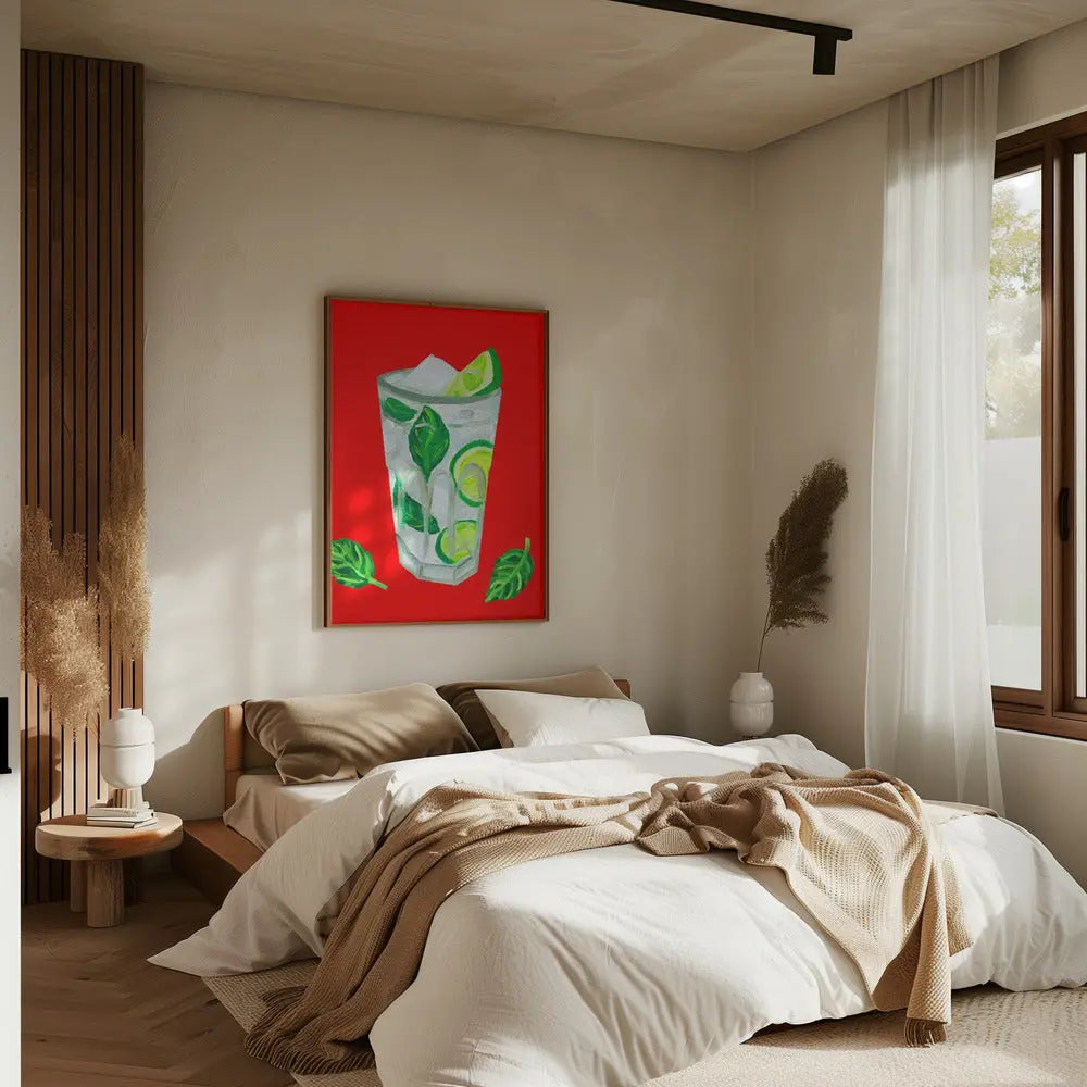 Mojito Extra Mint - Stretched Canvas, Poster or Fine Art Print I Heart Wall Art