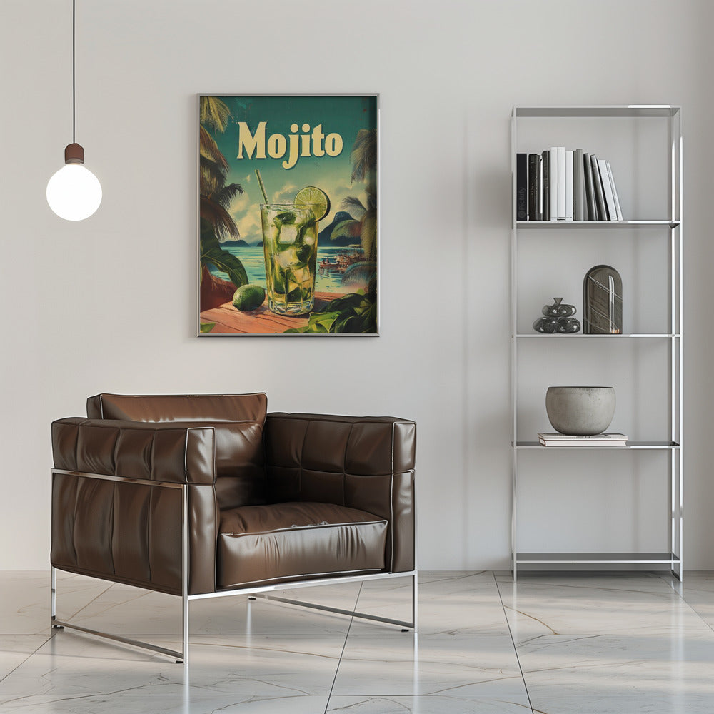 Mojito Vintage - Stretched Canvas, Poster or Fine Art Print I Heart Wall Art