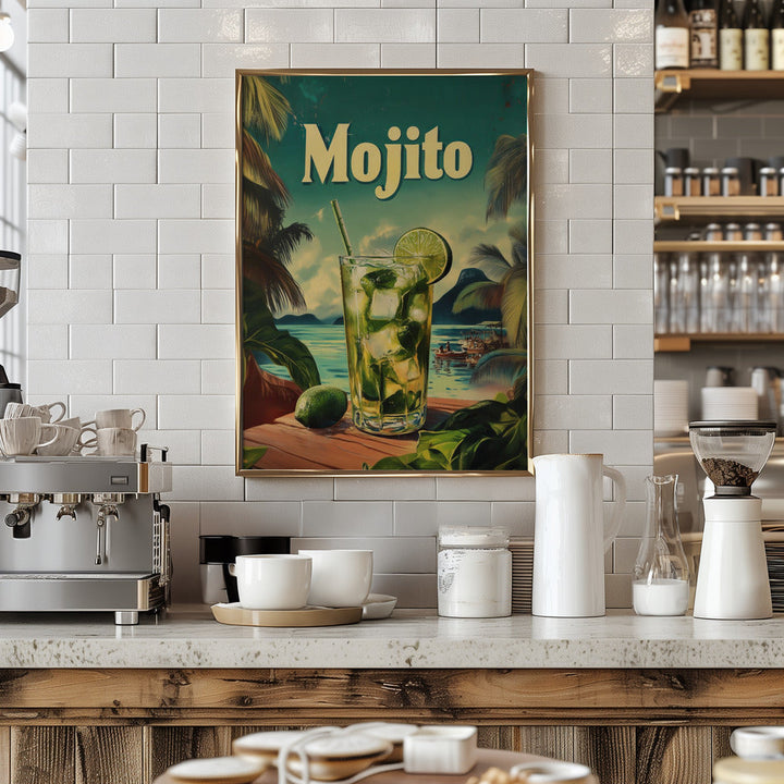 Mojito Vintage - Stretched Canvas, Poster or Fine Art Print I Heart Wall Art