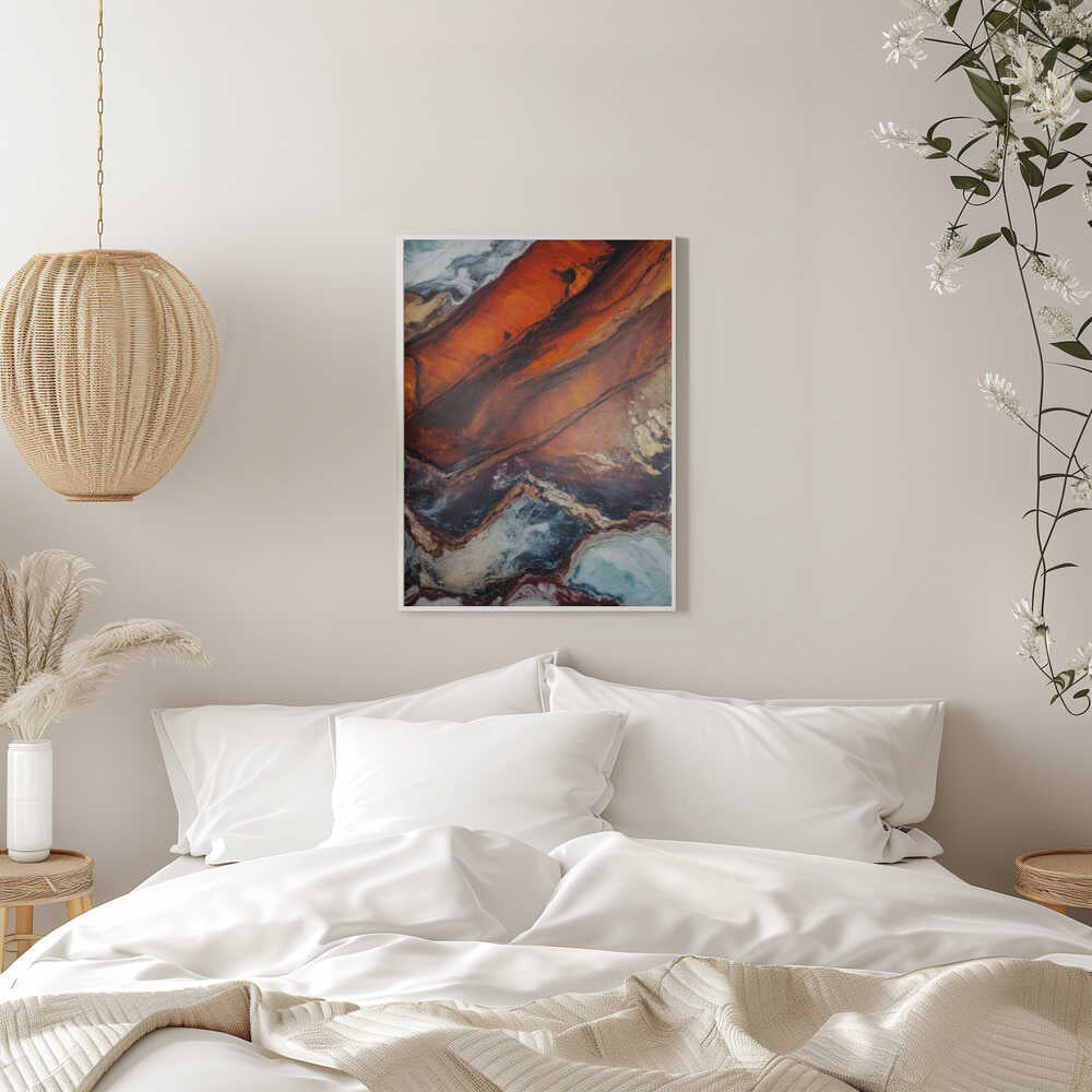 Molten Earth Veins - Stretched Canvas, Poster or Fine Art Print - I Heart Wall Art - Poster Print, Canvas Print or Framed Art Print