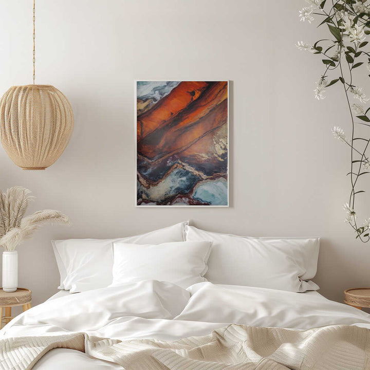 Molten Earth Veins - Stretched Canvas, Poster or Fine Art Print - I Heart Wall Art - Poster Print, Canvas Print or Framed Art Print
