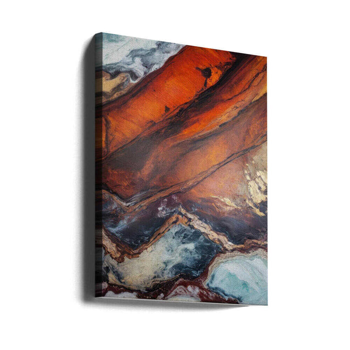Molten Earth Veins - Stretched Canvas, Poster or Fine Art Print - I Heart Wall Art - Poster Print, Canvas Print or Framed Art Print