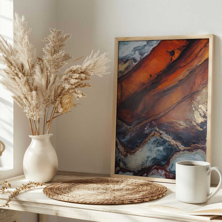 Molten Earth Veins - Stretched Canvas, Poster or Fine Art Print - I Heart Wall Art - Poster Print, Canvas Print or Framed Art Print