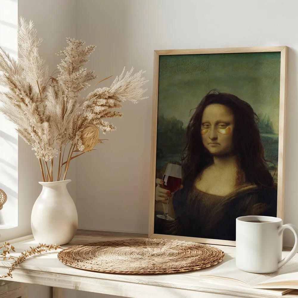 Monday Lisa - Stretched Canvas, Poster or Fine Art Print I Heart Wall Art
