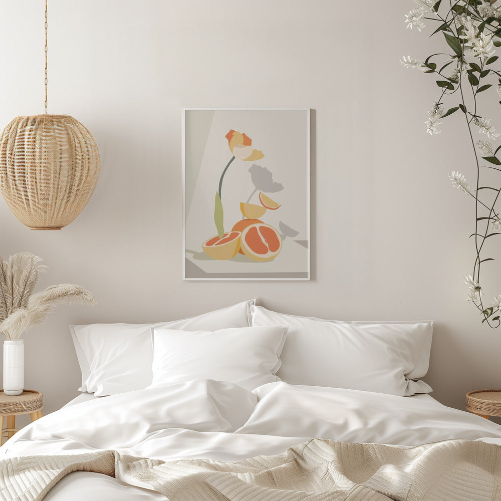 Monochrome Elegance - Stretched Canvas, Poster or Fine Art Print I Heart Wall Art
