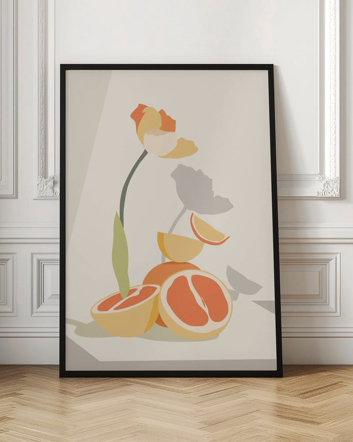 Monochrome Elegance - Stretched Canvas, Poster or Fine Art Print I Heart Wall Art