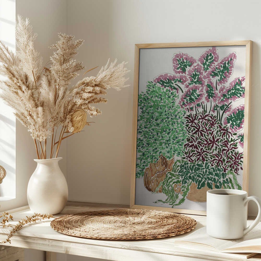 Monsoon Frontyard - Stretched Canvas, Poster or Fine Art Print - I Heart Wall Art - Poster Print, Canvas Print or Framed Art Print