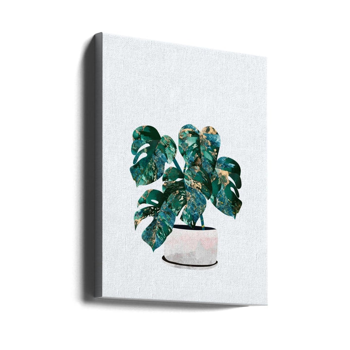 Monstera house plant - Stretched Canvas, Poster or Fine Art Print - I Heart Wall Art - Poster Print, Canvas Print or Framed Art Print