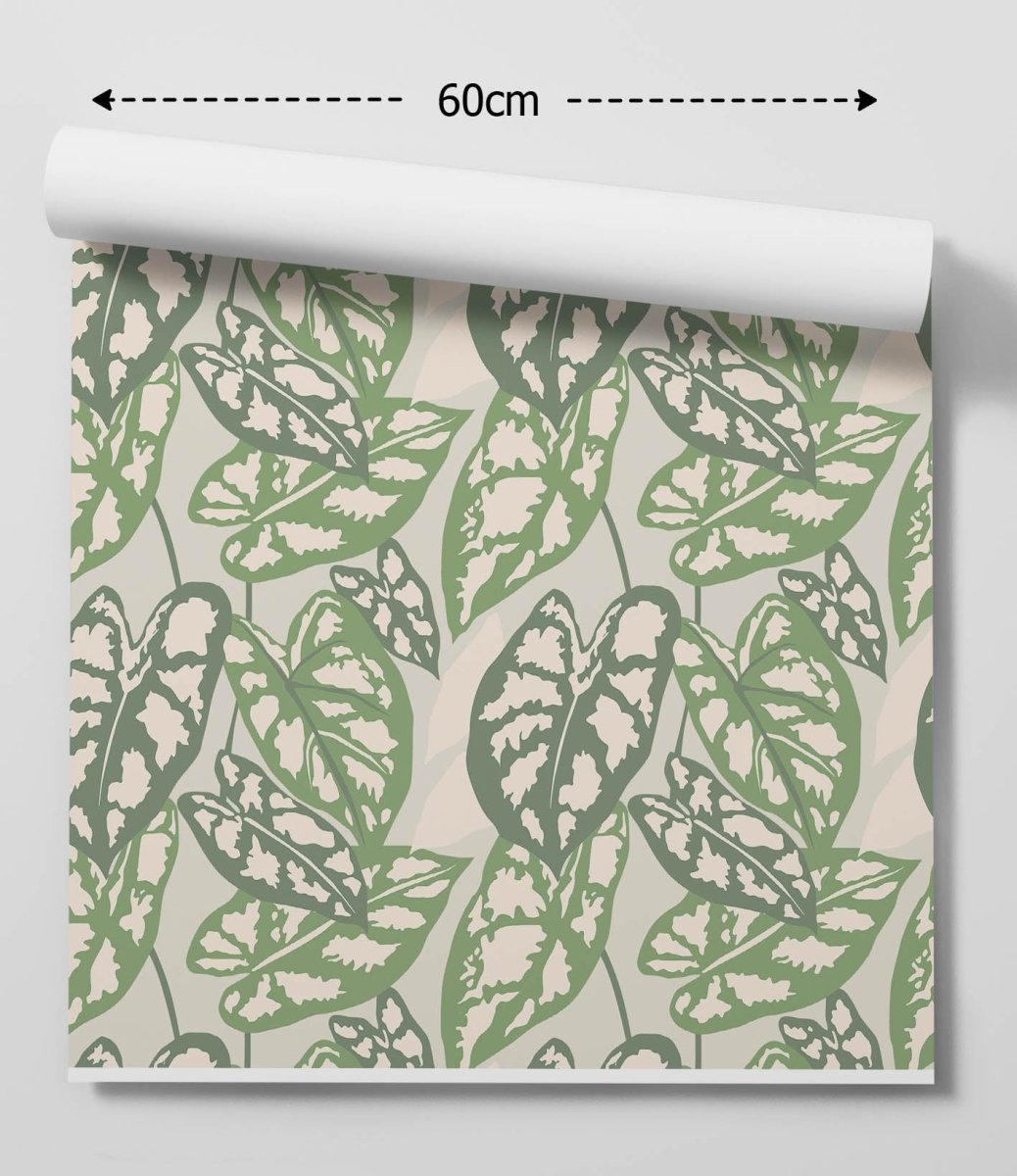 Monstera Leaf Wallpaper - Quality Peel and Stick Adhesive Wallpaper - I Heart Wall Art - Poster Print, Canvas Print or Framed Art Print