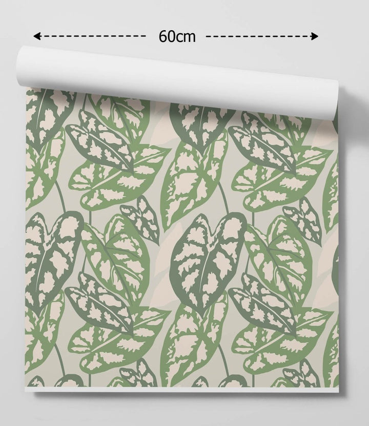 Monstera Leaf Wallpaper - Quality Peel and Stick Adhesive Wallpaper - I Heart Wall Art - Poster Print, Canvas Print or Framed Art Print