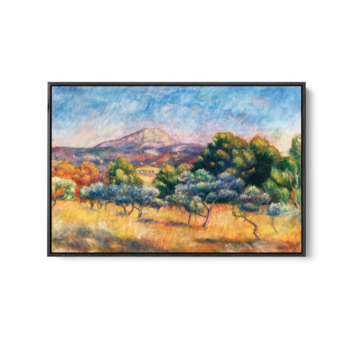 Montagne Sainte - Victoire (Paysage) by Renoir - Fine Art or Canvas Print - I Heart Wall Art - Poster Print, Canvas Print or Framed Art Print