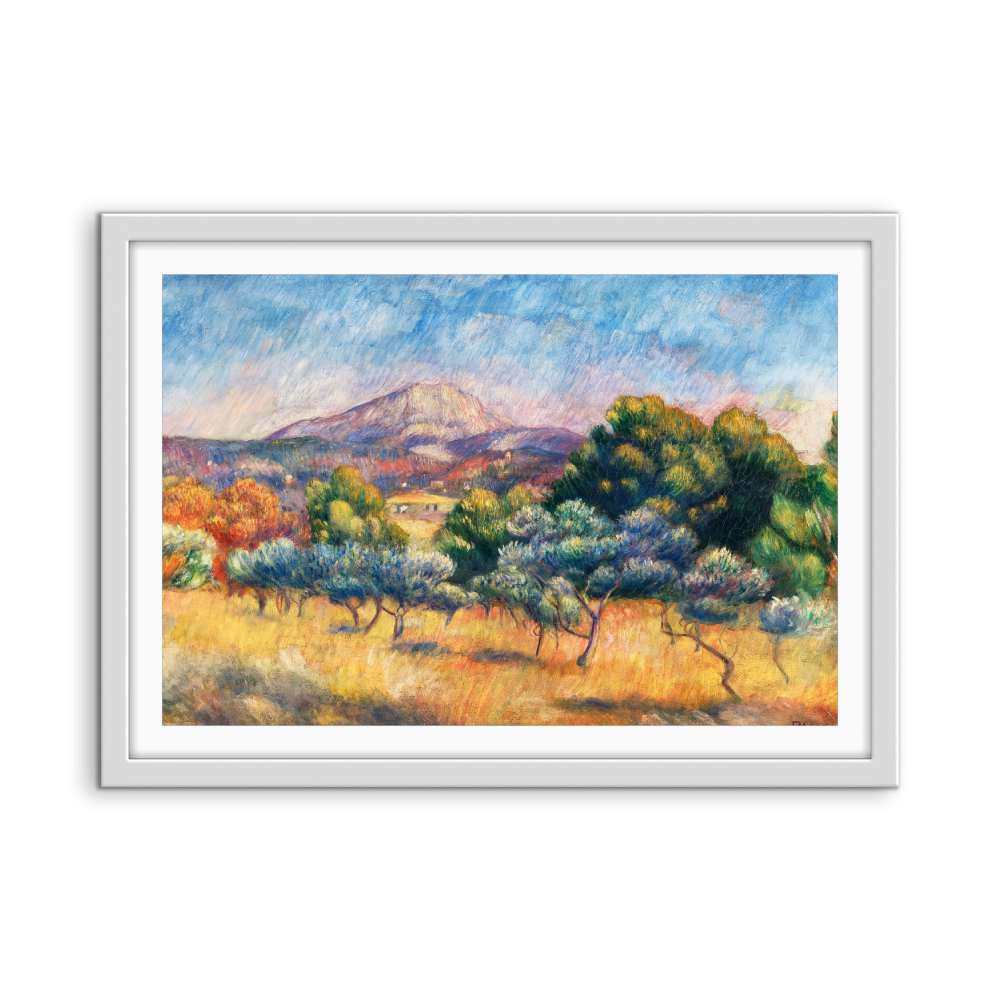 Montagne Sainte - Victoire (Paysage) by Renoir - Fine Art or Canvas Print - I Heart Wall Art - Poster Print, Canvas Print or Framed Art Print