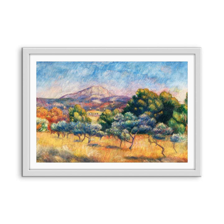 Montagne Sainte - Victoire (Paysage) by Renoir - Fine Art or Canvas Print - I Heart Wall Art - Poster Print, Canvas Print or Framed Art Print