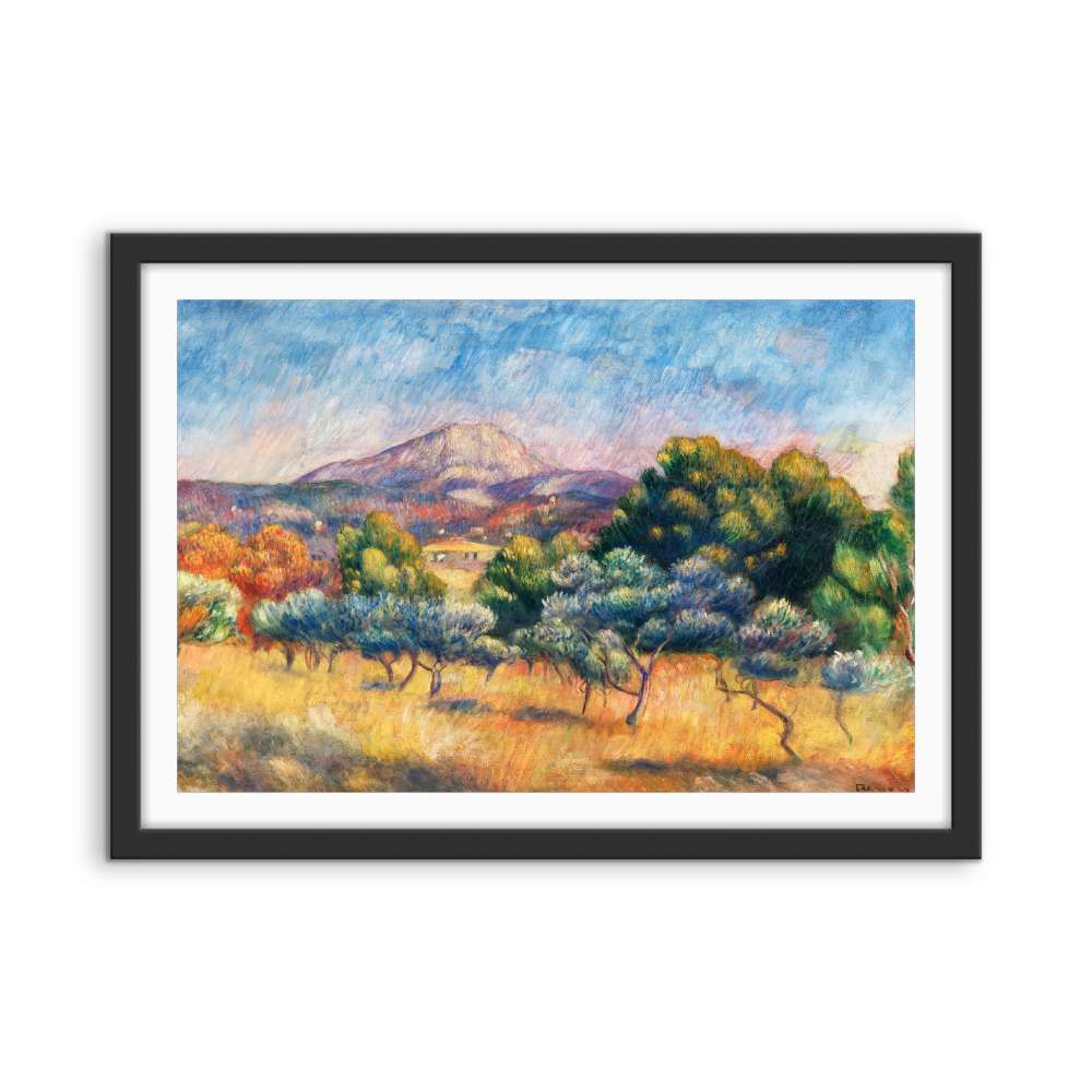 Montagne Sainte - Victoire (Paysage) by Renoir - Fine Art or Canvas Print - I Heart Wall Art - Poster Print, Canvas Print or Framed Art Print