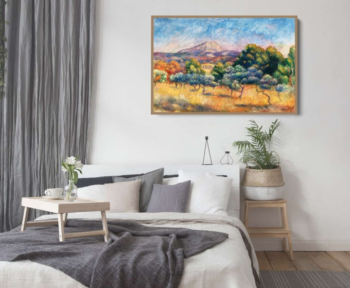 Montagne Sainte - Victoire (Paysage) by Renoir - Fine Art or Canvas Print - I Heart Wall Art - Poster Print, Canvas Print or Framed Art Print