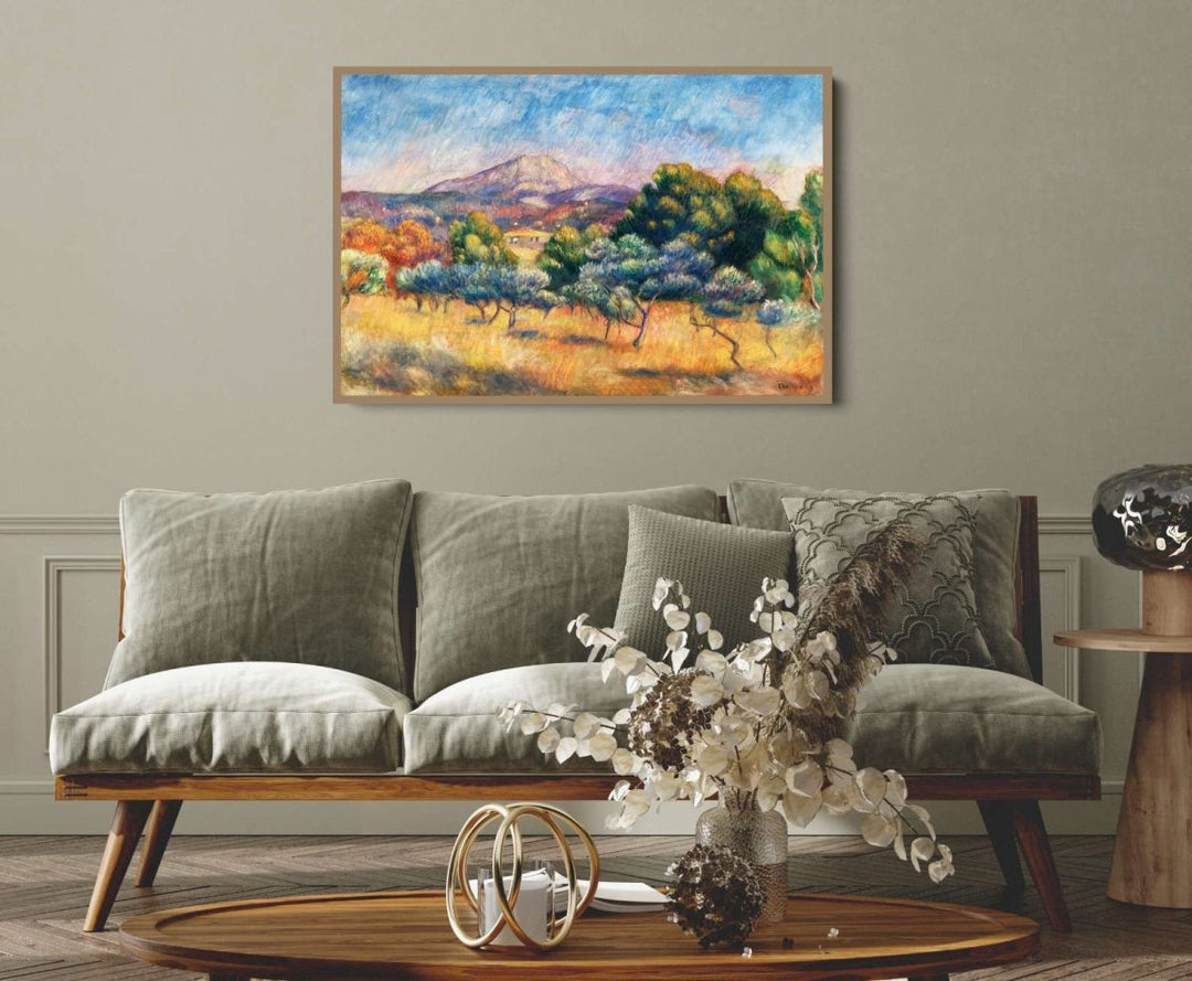 Montagne Sainte - Victoire (Paysage) by Renoir - Fine Art or Canvas Print - I Heart Wall Art - Poster Print, Canvas Print or Framed Art Print