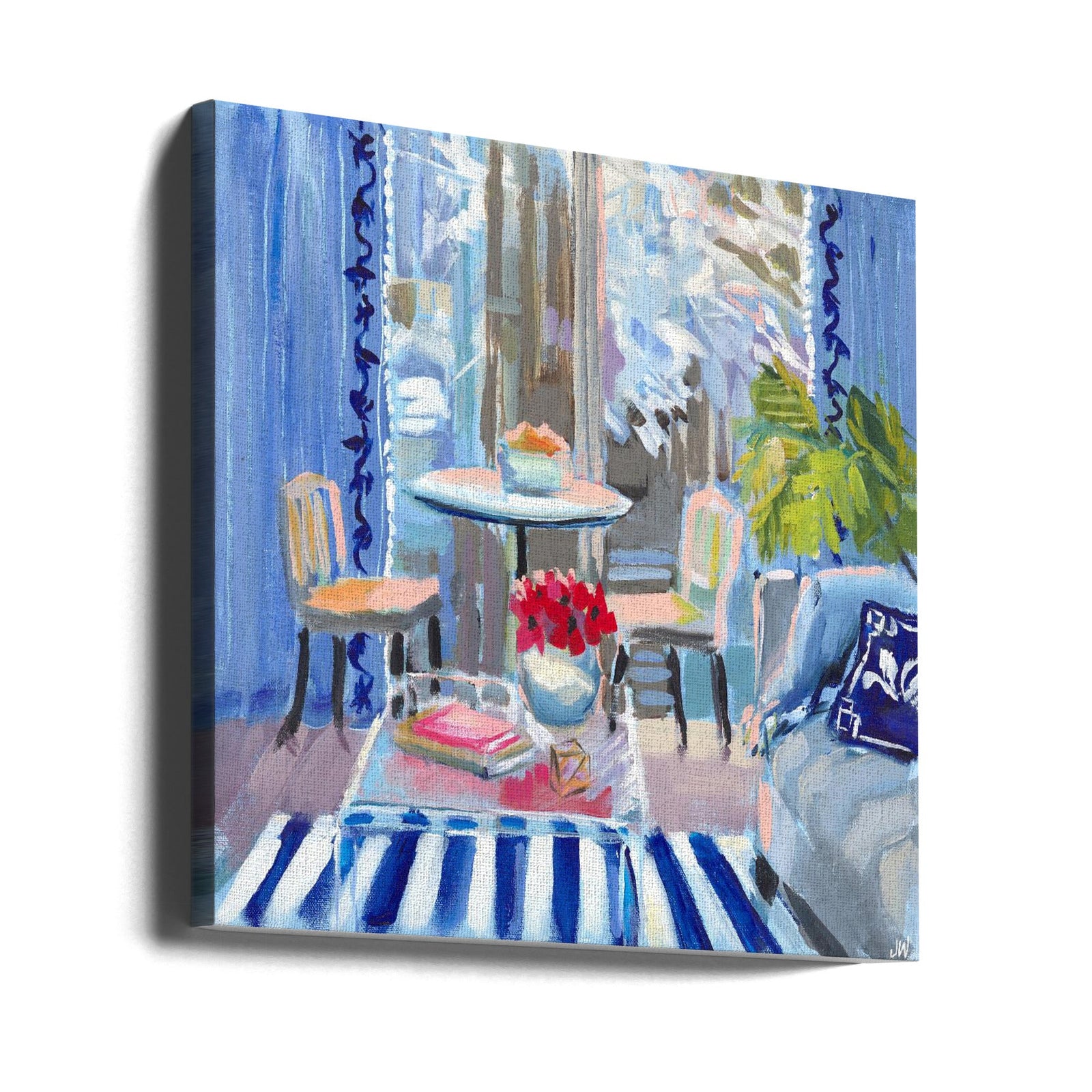 Moody Blues - Square Stretched Canvas, Poster or Fine Art Print I Heart Wall Art