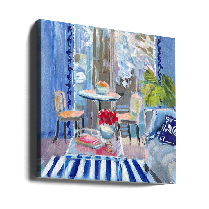 Moody Blues - Square Stretched Canvas, Poster or Fine Art Print I Heart Wall Art