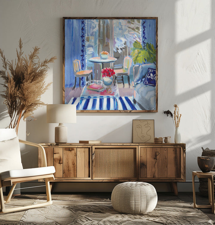Moody Blues - Square Stretched Canvas, Poster or Fine Art Print I Heart Wall Art