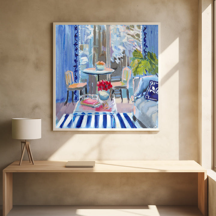 Moody Blues - Square Stretched Canvas, Poster or Fine Art Print I Heart Wall Art
