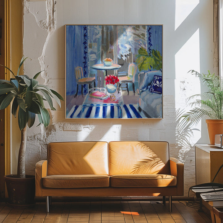 Moody Blues - Square Stretched Canvas, Poster or Fine Art Print I Heart Wall Art